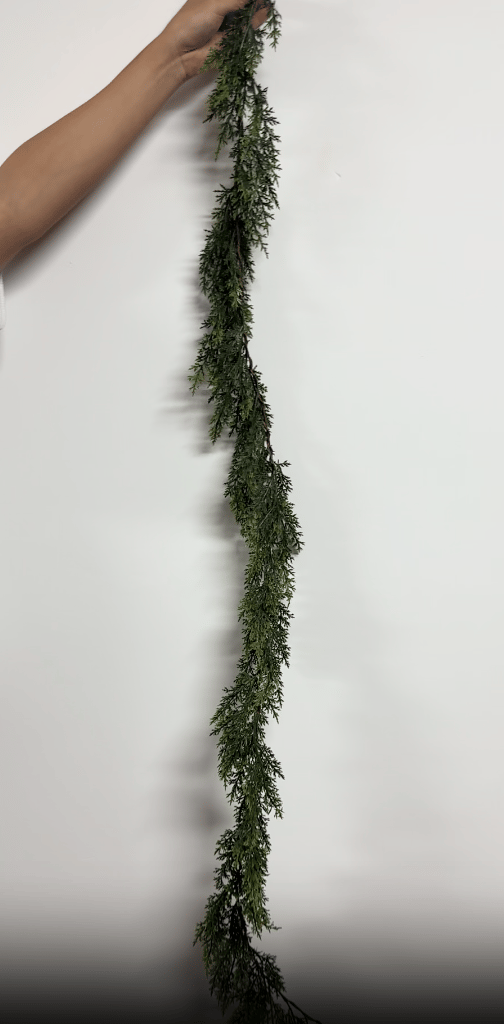 🎅⛄2025 Christmas Artificial Cypress Leaf Vine Wreath🎄(1.8m)