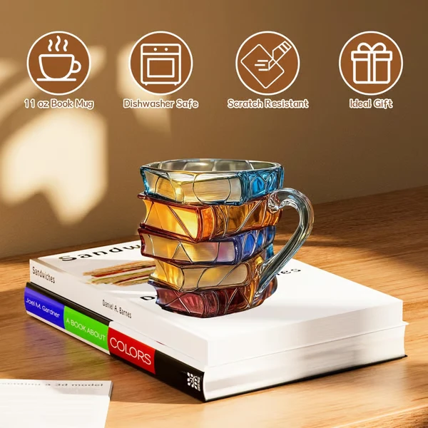 ⏰Christmas Limited Sale 49% OFF!!📚3D Painted Book Mug🍵Buy 2 Get Free Shipping