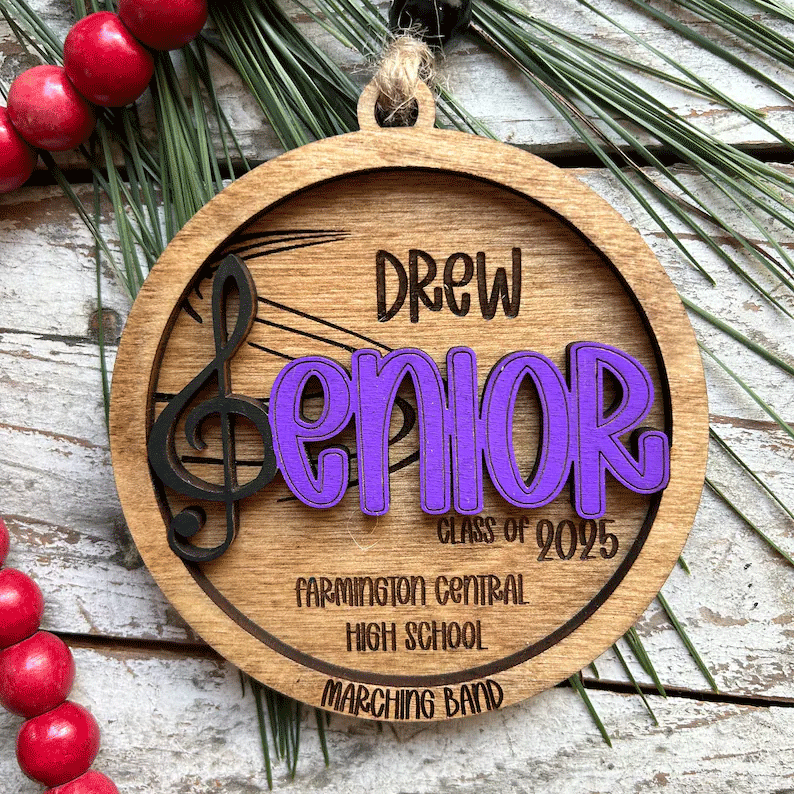 Personalized Marching Band Christmas Tree Ornament