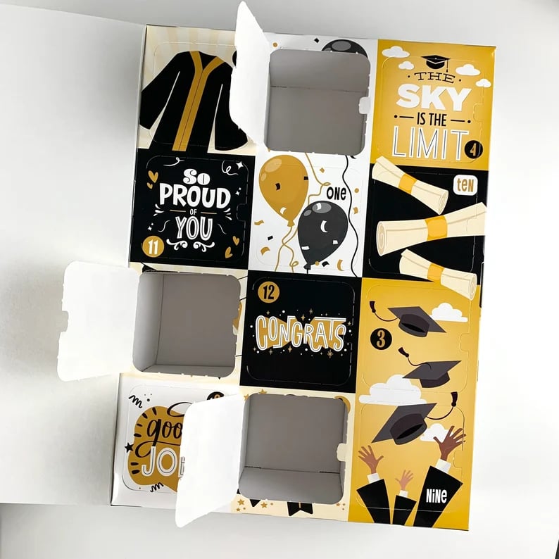 🎓️Fill it Yourself Empty Graduation Gift Packaging, 12 Days of Graduation Gifts, Congratulations on your Graduation Gift Packaging
