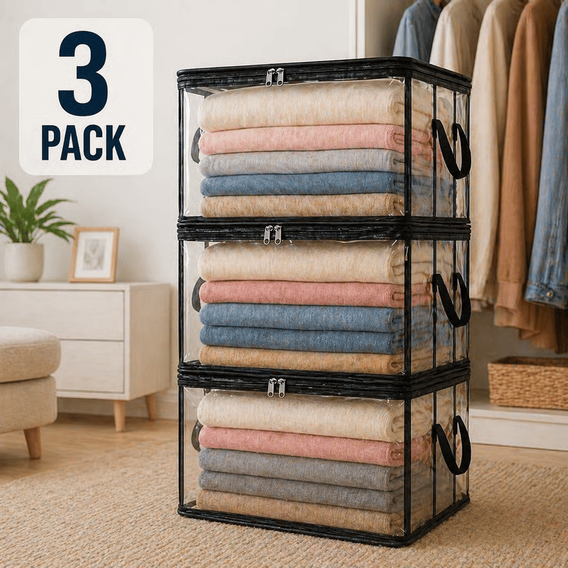 🎁 Mother's Day Sale 49% OFF📦Large Heavy-Duty Thick Plastic Clear Storage Bag for Clothes, Moving & Storage
