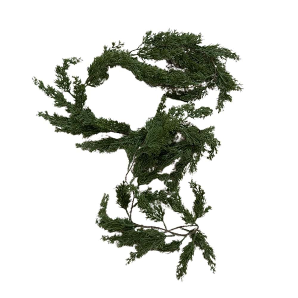 🎅⛄2025 Christmas Artificial Cypress Leaf Vine Wreath🎄(1.8m)