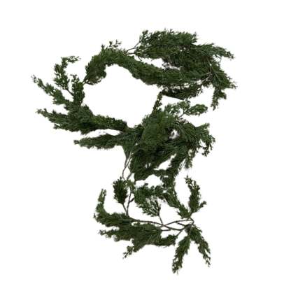 🎅⛄2025 Christmas Artificial Cypress Leaf Vine Wreath🎄(1.8m)