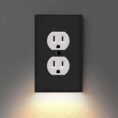 Outlet Cover with Integrated LED Night Light