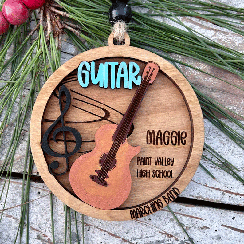 Personalized Marching Band Christmas Tree Ornament