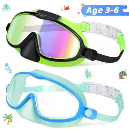 🏊‍♀️Last Day Buy 1 Get 1 Free🏊‍♀️-HD children's large frame waterproof and anti-fog swimming goggles🏊‍♀️