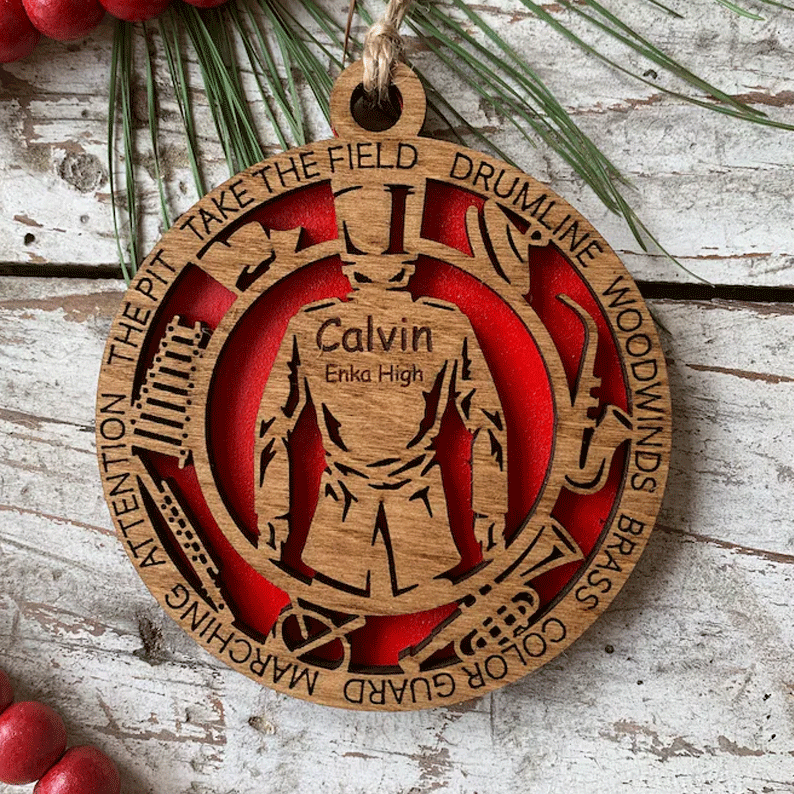 Personalized Marching Band Christmas Tree Ornament