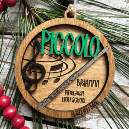 Personalized Marching Band Christmas Tree Ornament