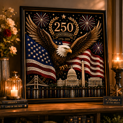 America 250th Anniversary Pearl Art Kit – Stars & Stripes Skyline Limited Edition