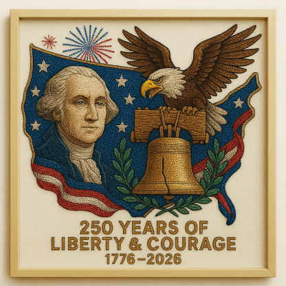 DIY Diamond Painting Kit – Celebrating 250 Years of American Freedom (1776–2026)