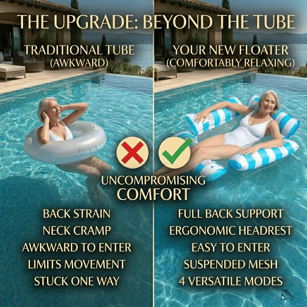 The Azure Float: 4-in-1 Ultra-Lounge System