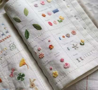 ❤️Beginner-Friendly🪡Stitch Book 📖with 106 different stitches
