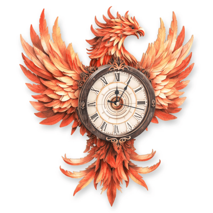 🔥Fire Phoenix 3D Wooden Puzzle Clock, DIY Craft Kit