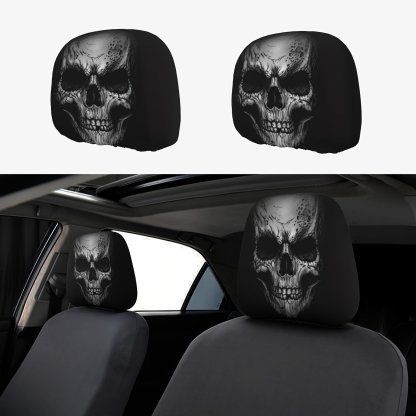 😆 Funny Cartoon Car Headrest Covers – 2PCS Universal Fit 🚗