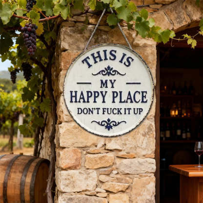 “This Is My Happy Place” Door Sign