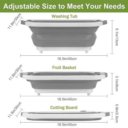 🔥🌡️Last Day Promotion 49% Off🍗🥗BBQ & Meal Prep Tub | Collapsible Prep Tub🍖🏕️