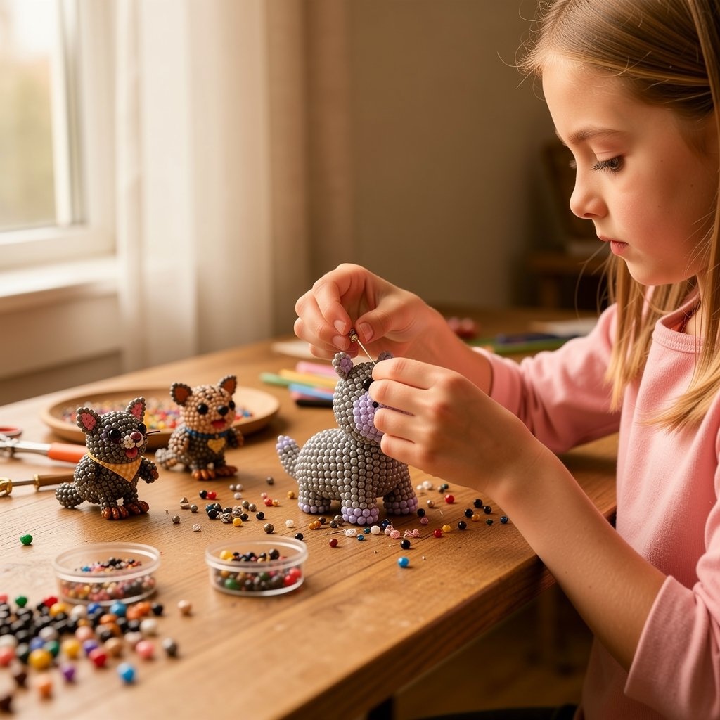 🔥Last Day 49% OFF -  2026 Noticeablek®🧵✨ Tiny 3D Beaded Animal DIY Kit