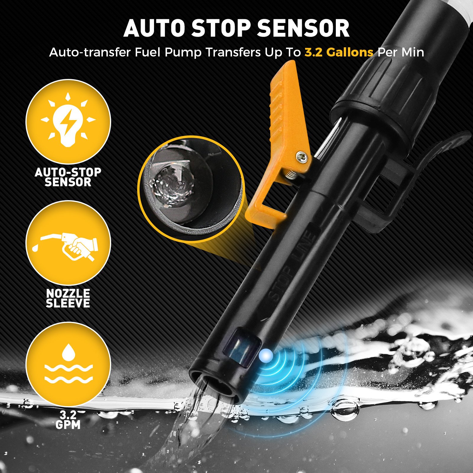 Automatic Transfer Pump Powered - Auto-Stop Sensor