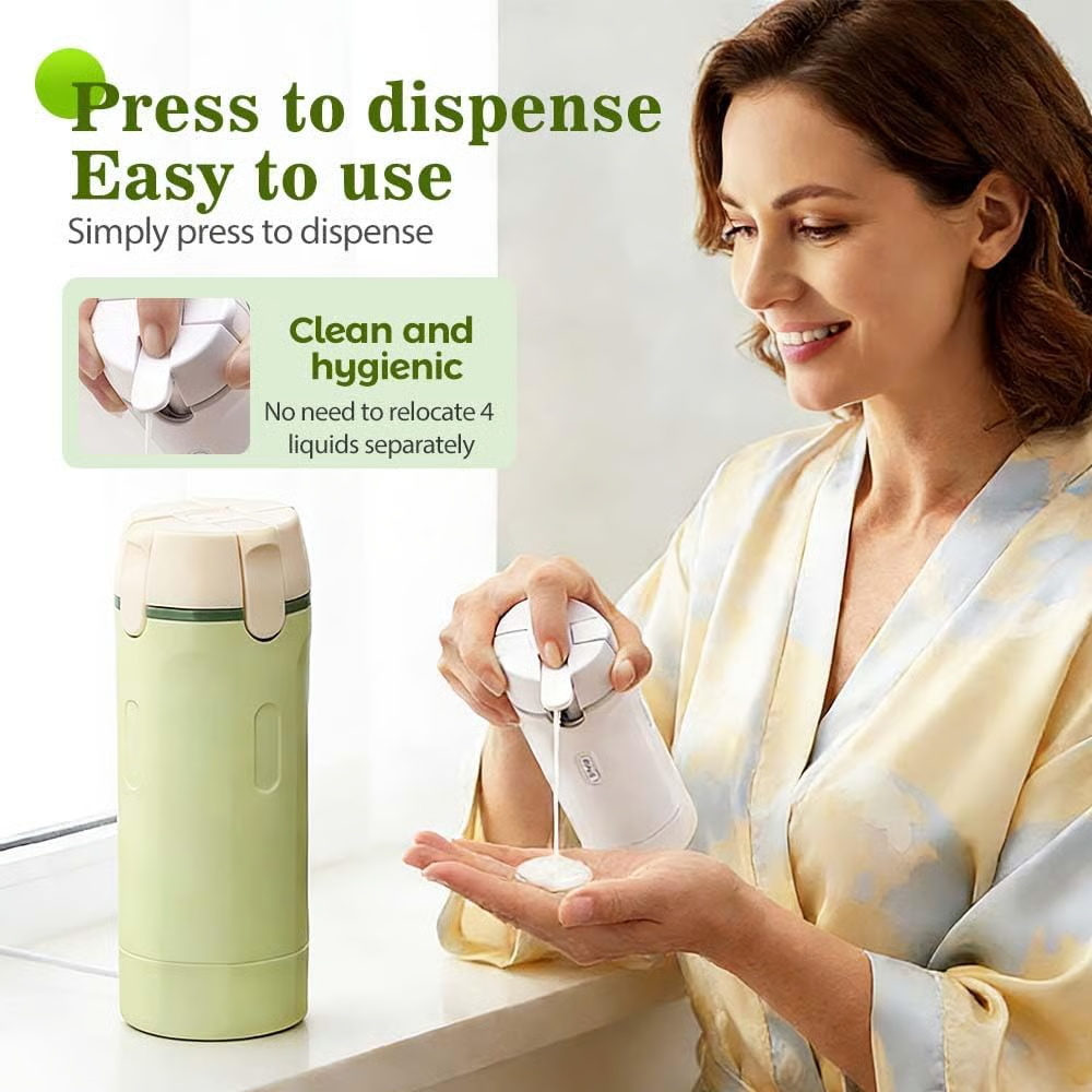🎁Last Day – Save 70%✨4-in-1 Multi-Function Travel Bottle Dispenser