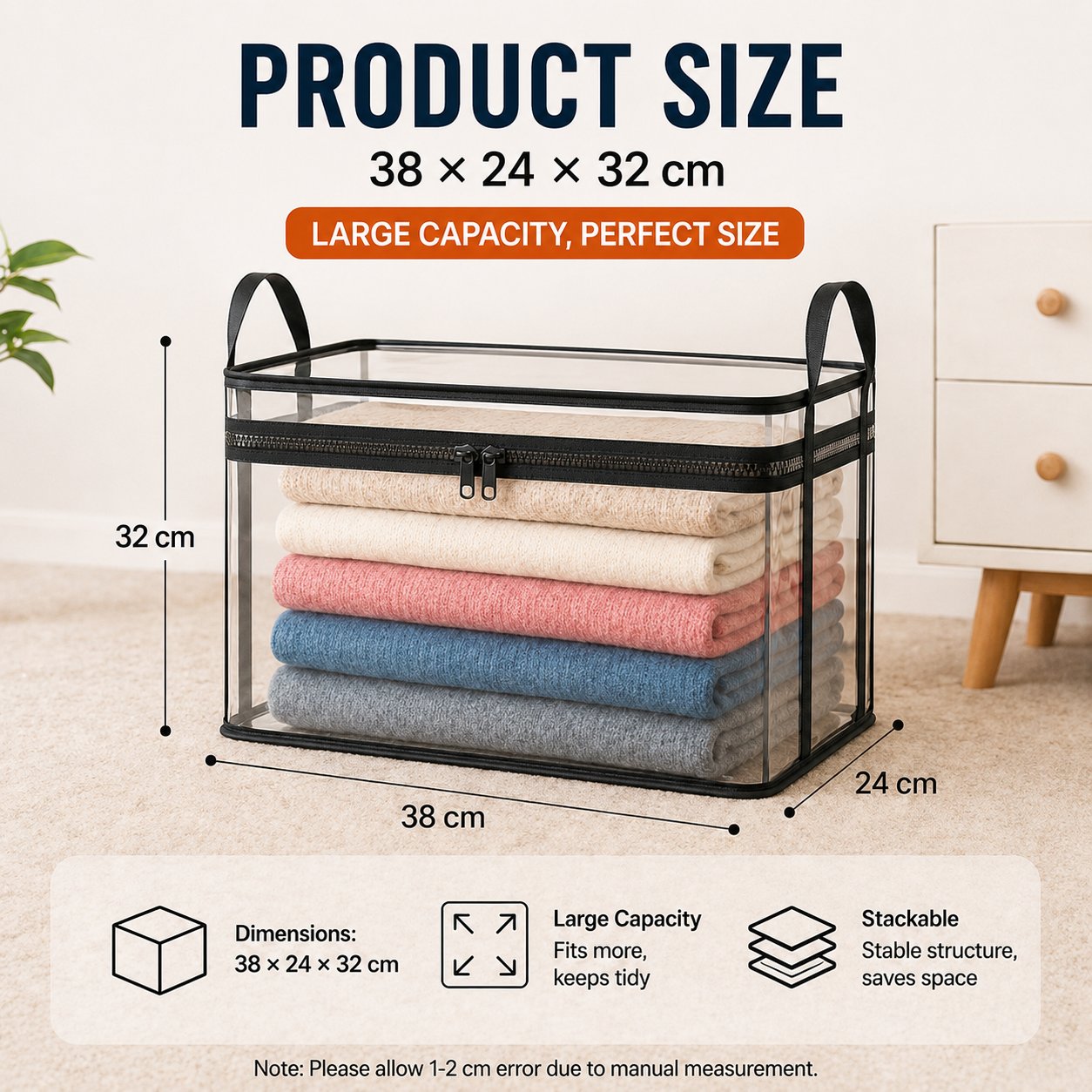 🔥Last Day 49% OFF📦Large Heavy-Duty Thick Plastic Clear Storage Bag for Clothes, Moving & Storage