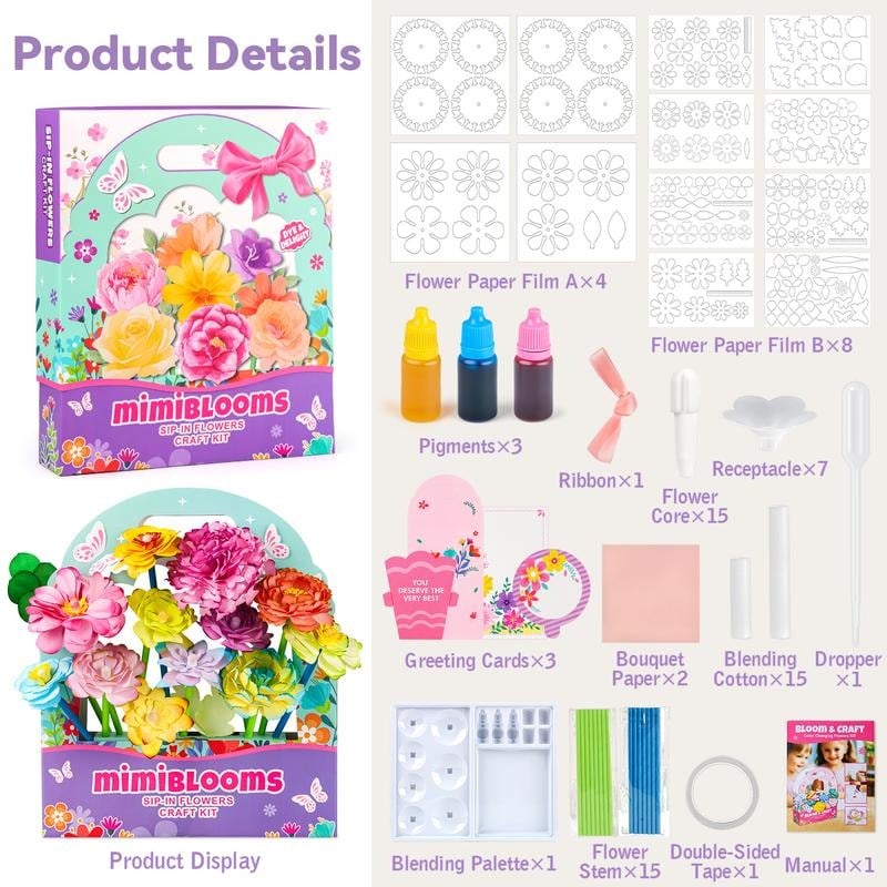 🎁Hot Sale 49% OFF - 🏵️❤️Paper Flower Craft Kit🎁