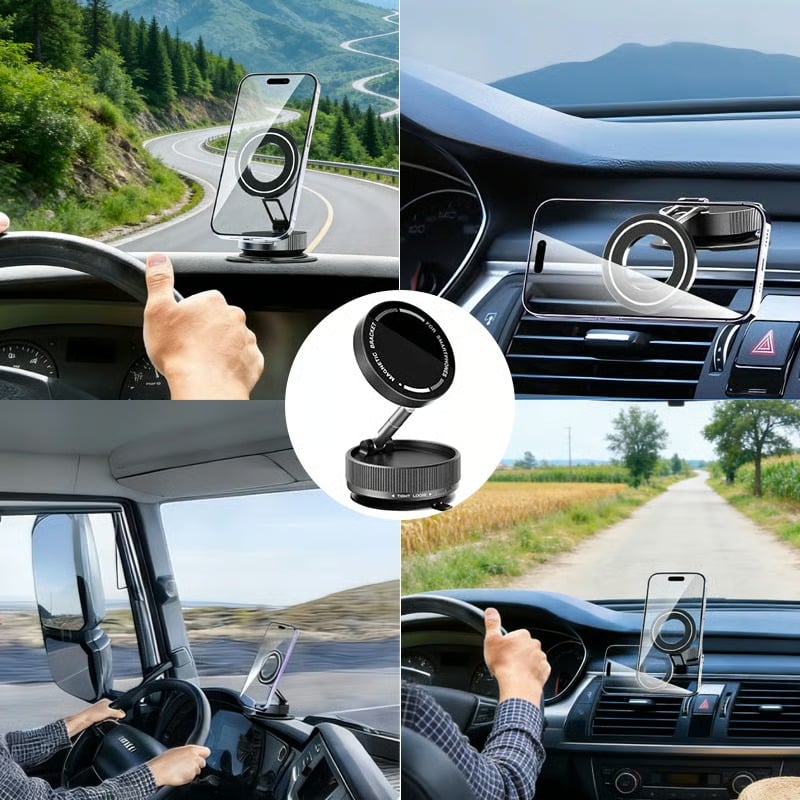 Vacuum Phone Mount with One-Step-Lock