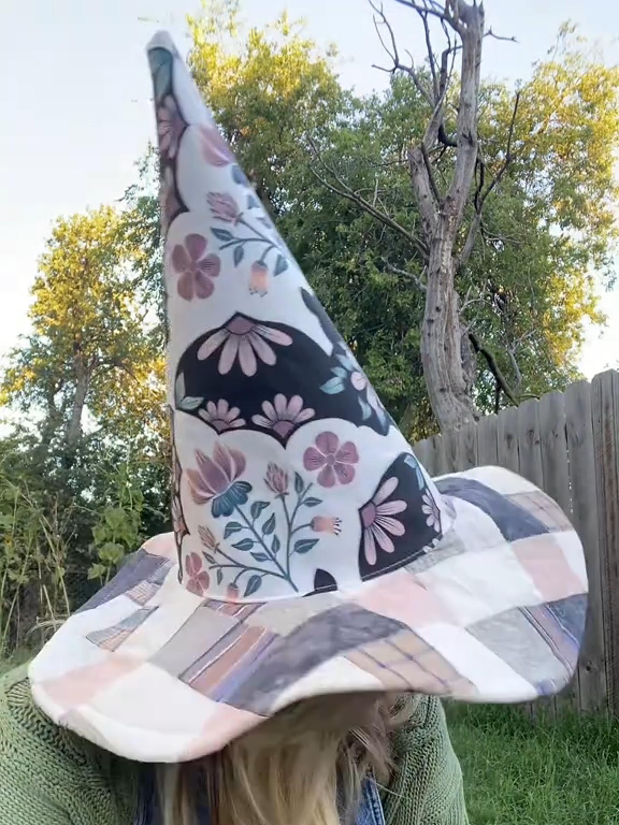 🔥Last Day 49% OFF - The Quilted Witch Hat | Handcrafted Folk Art Hat