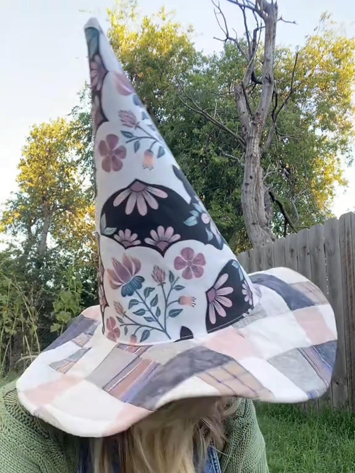 🔥Last Day 49% OFF - The Quilted Witch Hat | Handcrafted Folk Art Hat