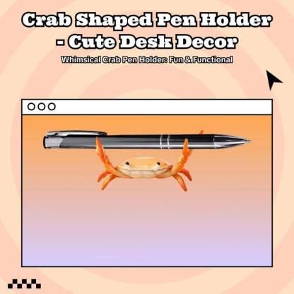 🤣 Funny Hot Sale - 🦀 Cute crab-shaped pen holder