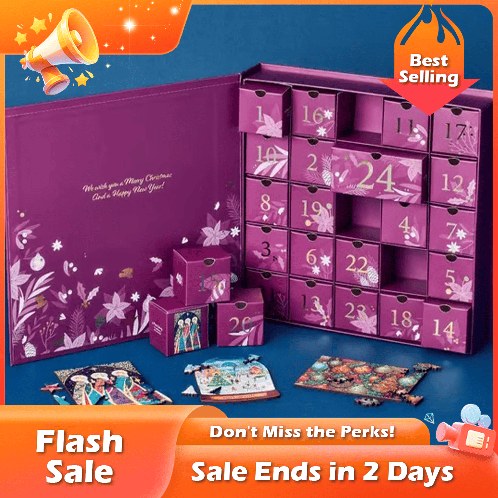 🏆Flash Sale⚡ 50K+ SOLD! Almost Gone-💥🧩24 Days Of Christmas Puzzles 