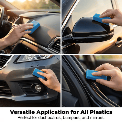 🚗 Car Plastic Parts Crystal Coating Restorer – Fast Refresh, Long-Lasting Shine, Anti-Aging & Waterproof, Easy to Apply, Restores Faded Plastic & Trim Like New ✨