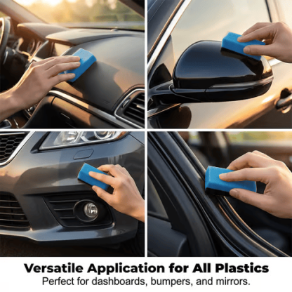 🚗 Car Plastic Parts Crystal Coating Restorer – Fast Refresh, Long-Lasting Shine, Anti-Aging & Waterproof, Easy to Apply, Restores Faded Plastic & Trim Like New ✨