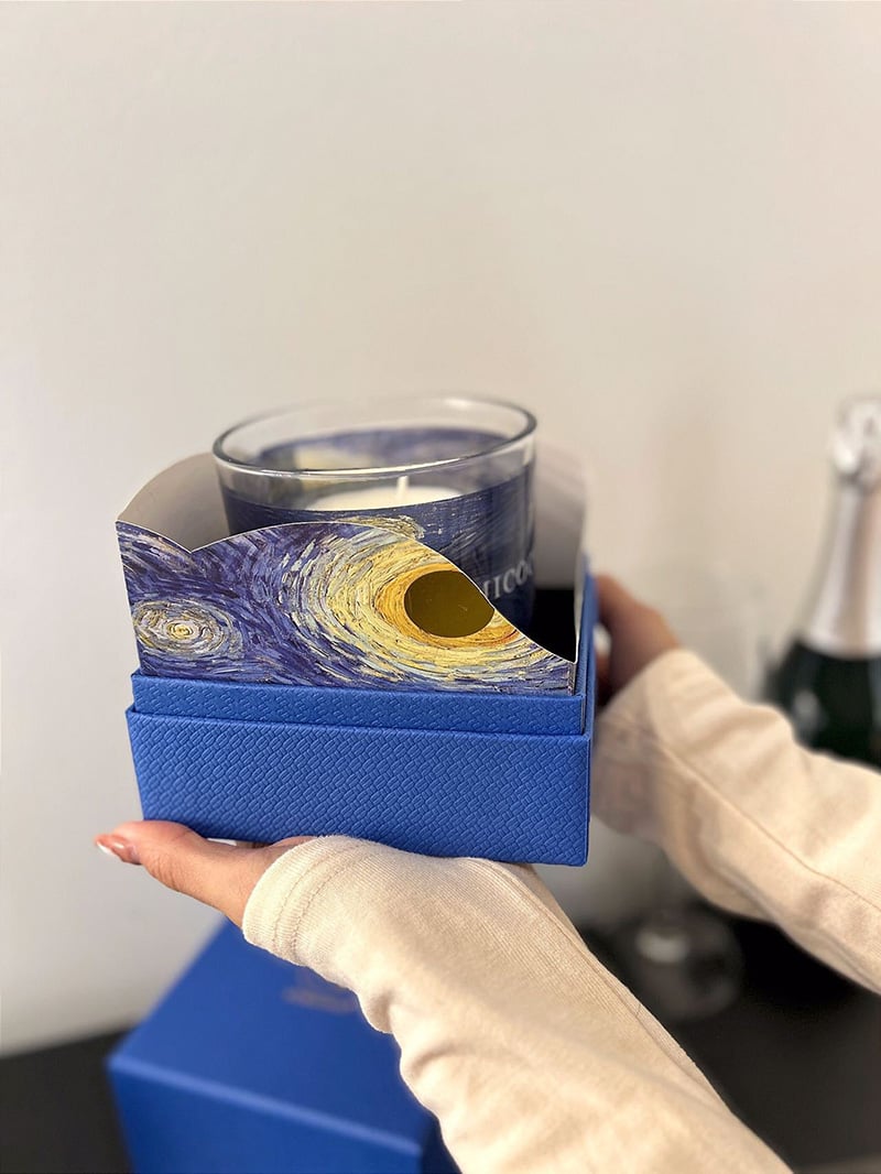 🌌 Van Gogh “Starry Night” Inspired Candle ✨