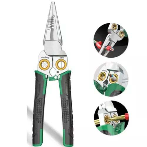 Outdoorfun 8 in 1 Wire Stripper Twister for Cutting and Pulling Wires 