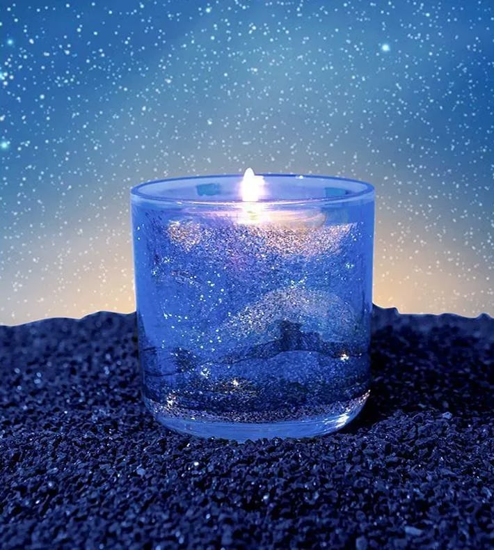 🌌 Van Gogh “Starry Night” Inspired Candle ✨