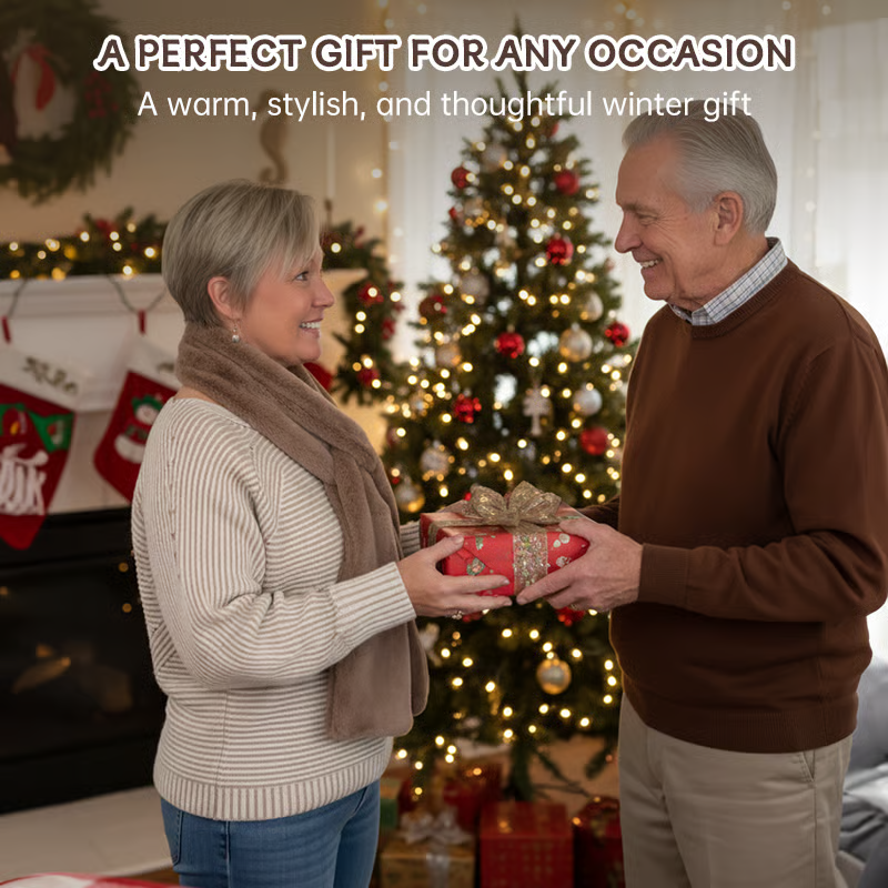 Black Friday Big Promotion Save 49%🔥Faux Fur Scarf With Hidden Zipper Pocket