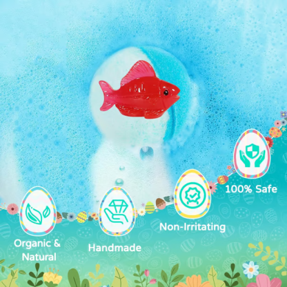 🔥LAST DAY 49% OFF - 🛁 Natural Bath Bombs for Kids with Mega Bubbles & Surprise Inside 🥚✨