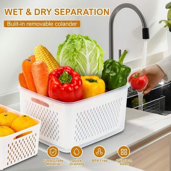 Food Storage Containers for Refrigerator Organization