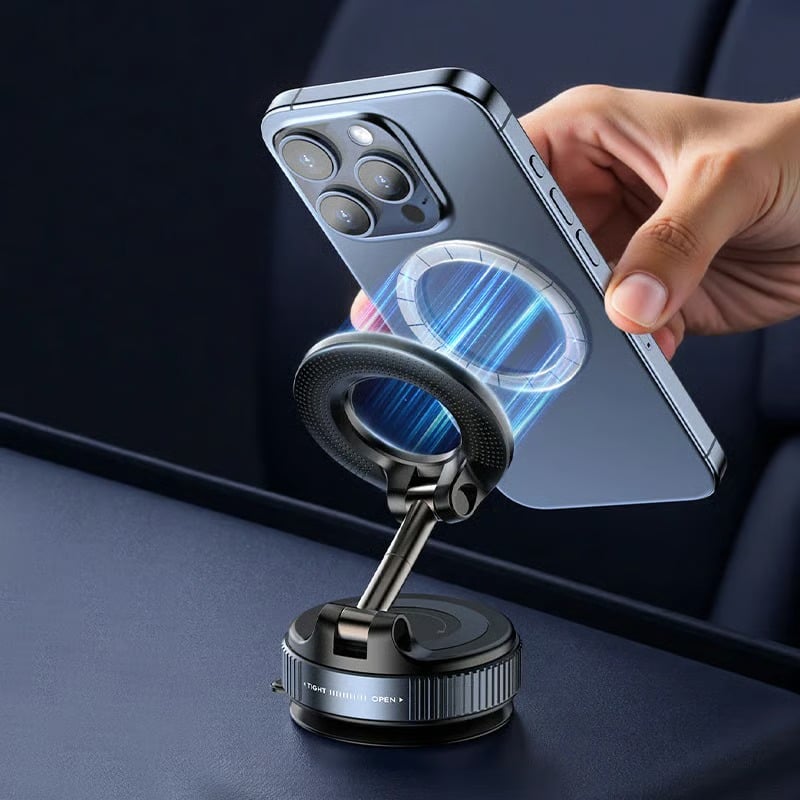 Vacuum Phone Mount with One-Step-Lock