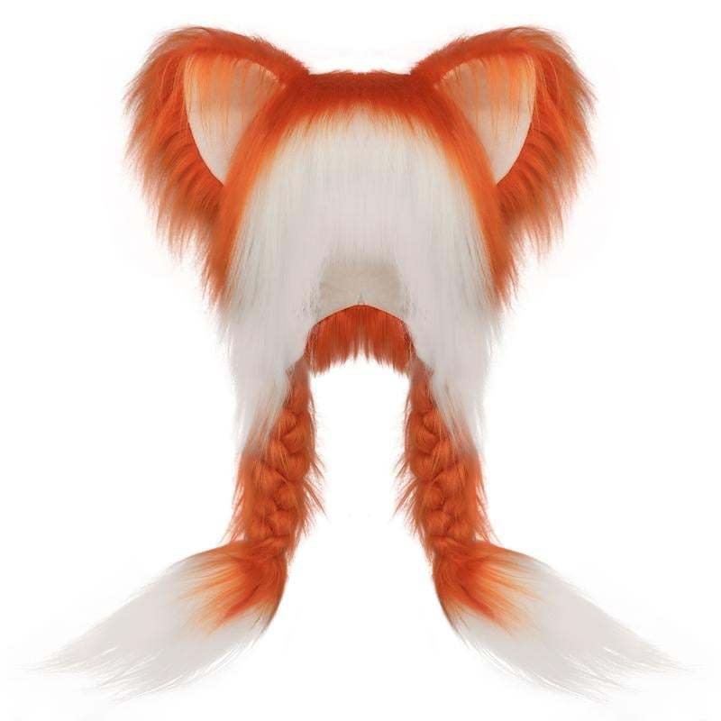 🔥Last Day 49% OFF - Soft Furry Animal Ear Hat with Braids