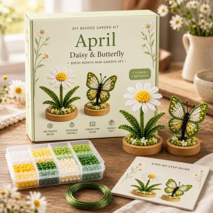 Birth Month DIY Beaded Garden Keepsake Kit