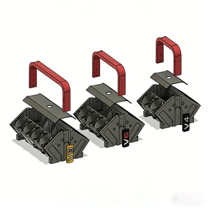 V4/V6/V8 Engine Cylinder Block Cooler Drink Holder 🚗🍻