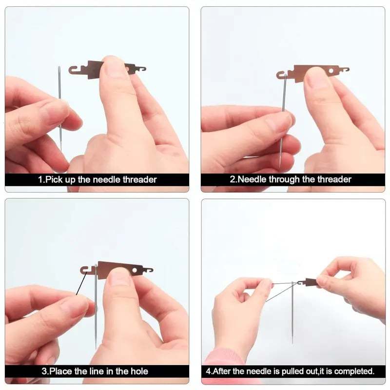 34PCS Big Eye Hand Sewing Needles Kit 📦 - Complete Pro Quilting & Mending Set