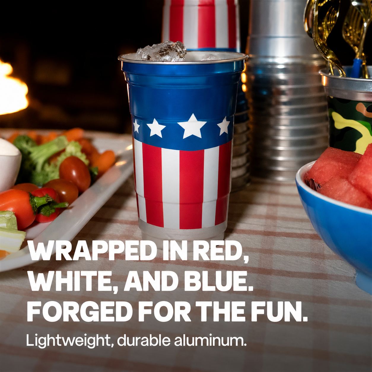 🇺🇸 250th Anniversary Patriotic Aluminum Party Cups