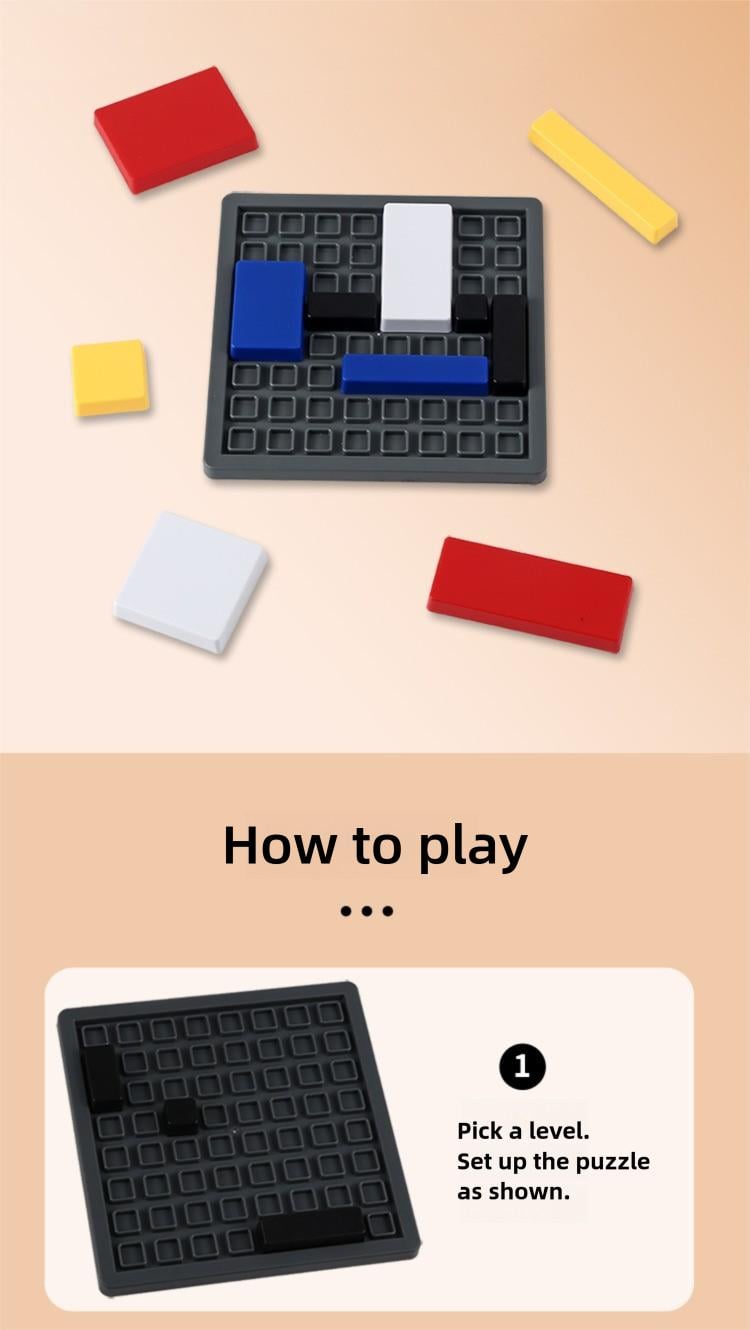 Logic Puzzle Brain Teaser Game for Kids & Adults, 88 Challenging Levels, Educational Logic Toy, Travel Games for Ages 7+