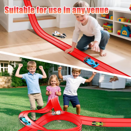 🎄🎁 2025 Christmas Surprise Gift: DIY Flexible Racing Track Toy 🚗✨