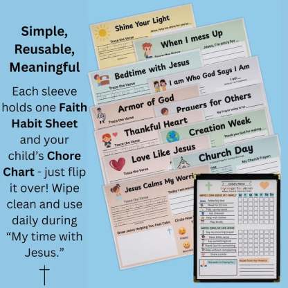 🔥LAST DAY 50% OFF -✝️Christian Faith Habit Kit for Kids - Daily Devotion Routine