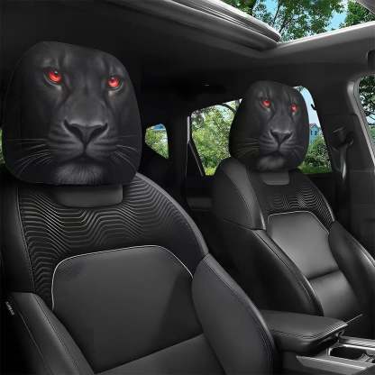 😆 Funny Cartoon Car Headrest Covers – 2PCS Universal Fit 🚗