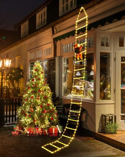 🎄Preheat 2025 Sale 49% OFF! - LED Ladder Lights with Climbing Santa Claus