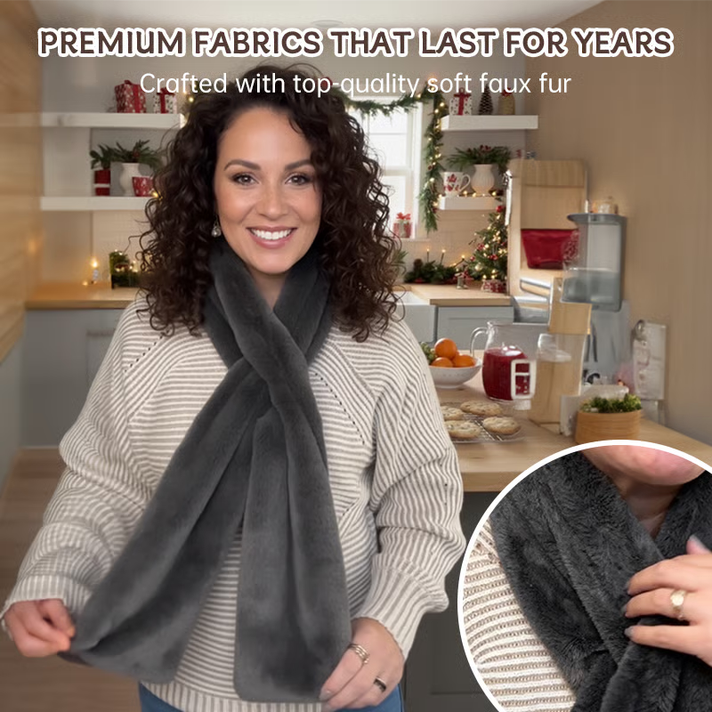 Black Friday Big Promotion Save 49%🔥Faux Fur Scarf With Hidden Zipper Pocket